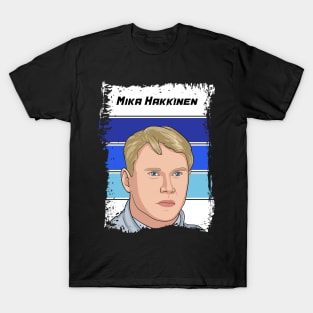 Mika Hakkinen Illustration Tribute T-Shirt